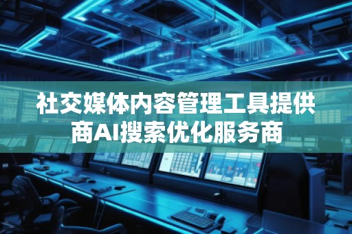 社交媒体内容管理工具提供商AI搜索优化服务商