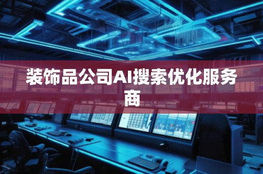 装饰品公司AI搜索优化服务商