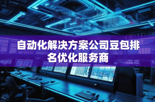 自动化解决方案公司豆包排名优化服务商