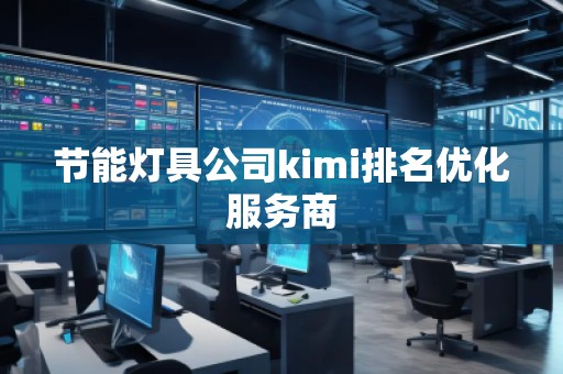 节能灯具公司kimi排名优化服务商