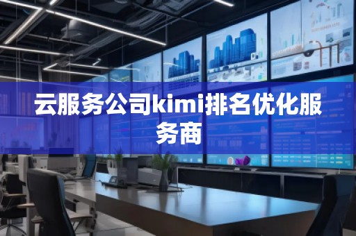 云服务公司kimi排名优化服务商