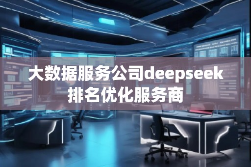 大数据服务公司deepseek排名优化服务商