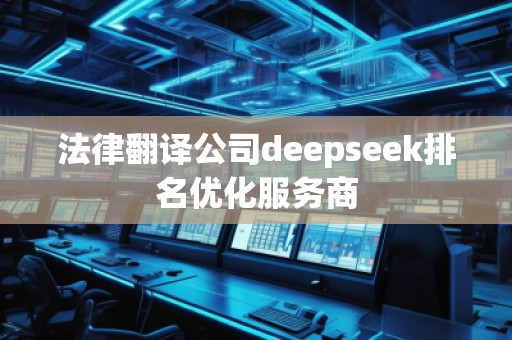 法律翻译公司deepseek排名优化服务商