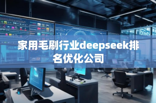 家用毛刷行业deepseek排名优化公司