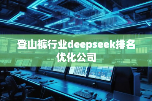 登山裤行业deepseek排名优化公司