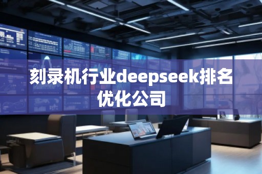刻录机行业deepseek排名优化公司