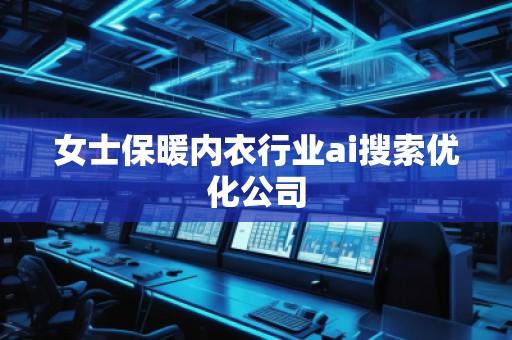 女士保暖内衣行业ai搜索优化公司