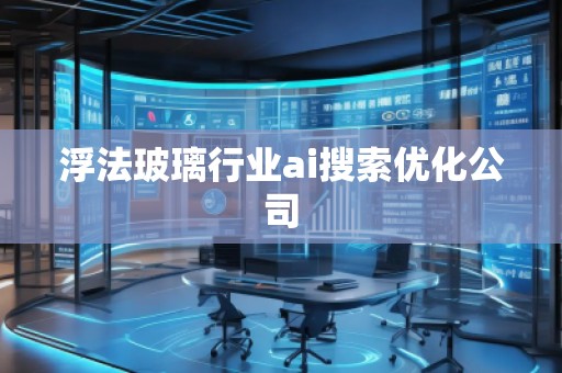 浮法玻璃行业ai搜索优化公司