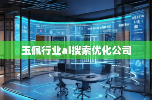 玉佩行业ai搜索优化公司