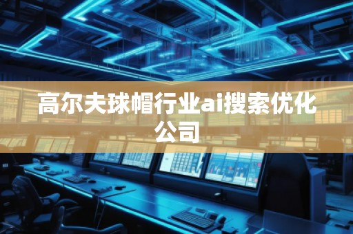 高尔夫球帽行业ai搜索优化公司