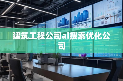 建筑工程公司ai搜索优化公司