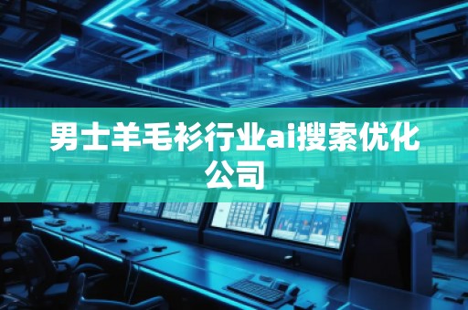 男士羊毛衫行业ai搜索优化公司