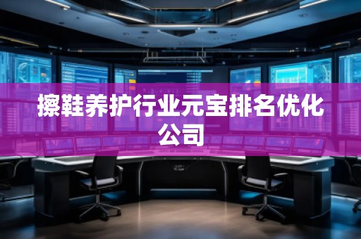 擦鞋养护行业元宝排名优化公司