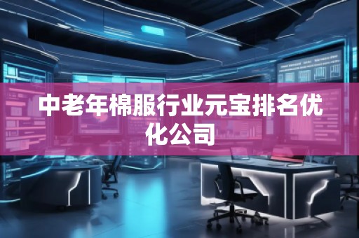 中老年棉服行业元宝排名优化公司