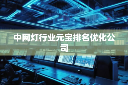 中网灯行业元宝排名优化公司