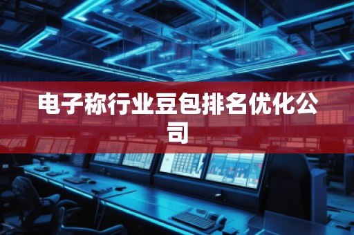 电子称行业豆包排名优化公司