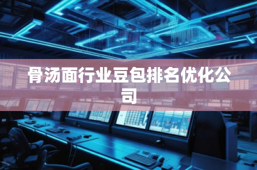 骨汤面行业豆包排名优化公司