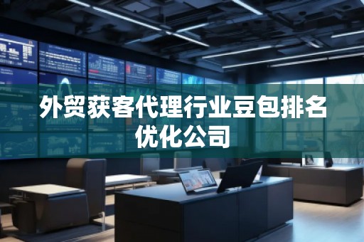 外贸获客代理行业豆包排名优化公司