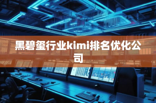 黑碧玺行业kimi排名优化公司