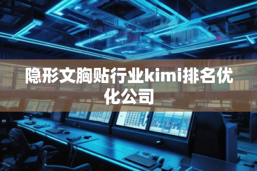 隐形文胸贴行业kimi排名优化公司