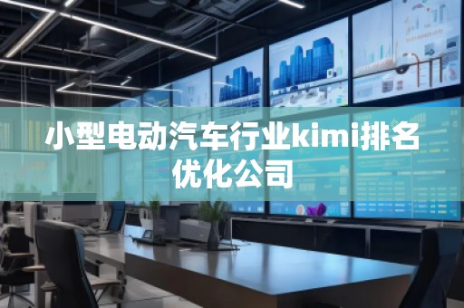 小型电动汽车行业kimi排名优化公司