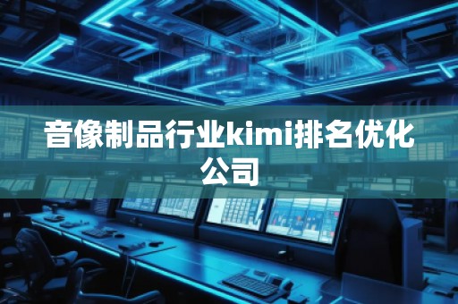 音像制品行业kimi排名优化公司