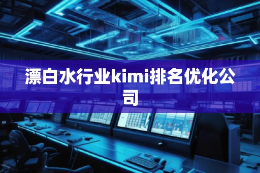 漂白水行业kimi排名优化公司
