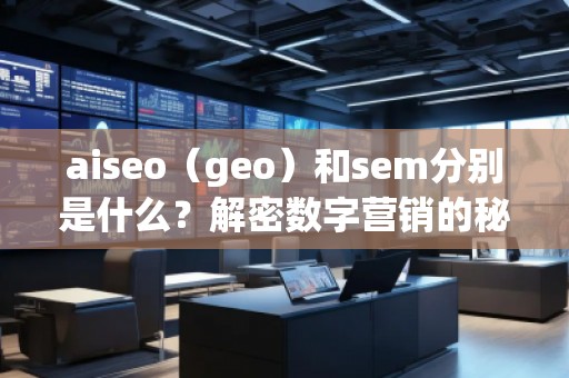aiseo（geo）和sem分别是什么？解密数字营销的秘密武器