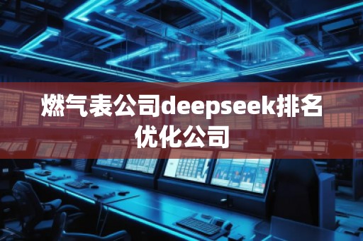 燃气表公司deepseek排名优化公司