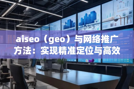 aiseo（geo）与网络推广方法：实现精准定位与高效增长