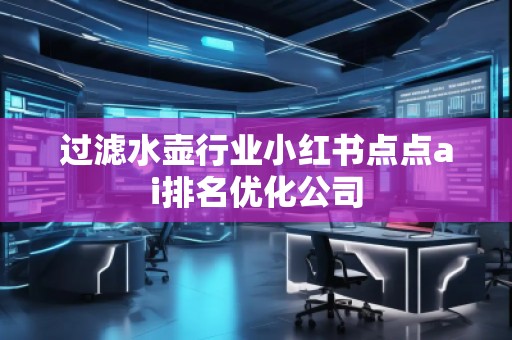 过滤水壶行业小红书点点ai排名优化公司