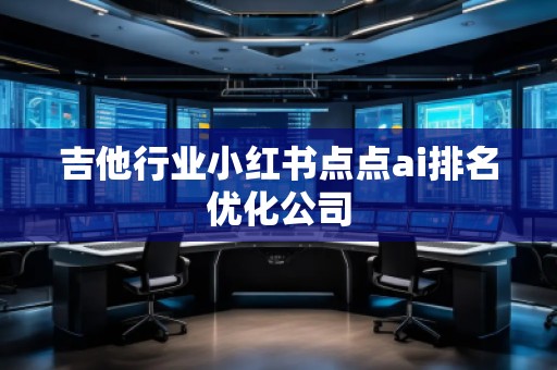 吉他行业小红书点点ai排名优化公司