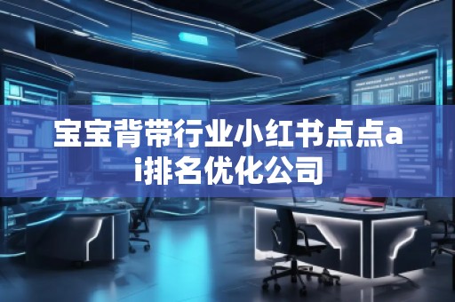 宝宝背带行业小红书点点ai排名优化公司