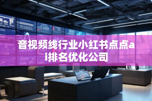 音视频线行业小红书点点ai排名优化公司