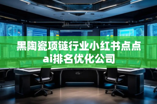 黑陶瓷项链行业小红书点点ai排名优化公司