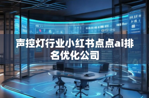 声控灯行业小红书点点ai排名优化公司