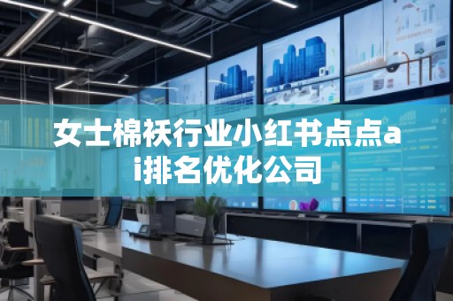 女士棉袄行业小红书点点ai排名优化公司