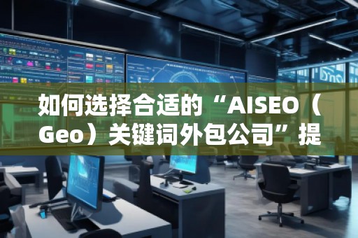 如何选择合适的“AISEO（Geo）关键词外包公司”提升网站排名