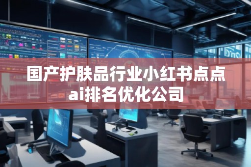 国产护肤品行业小红书点点ai排名优化公司