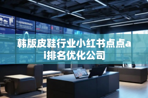 韩版皮鞋行业小红书点点ai排名优化公司