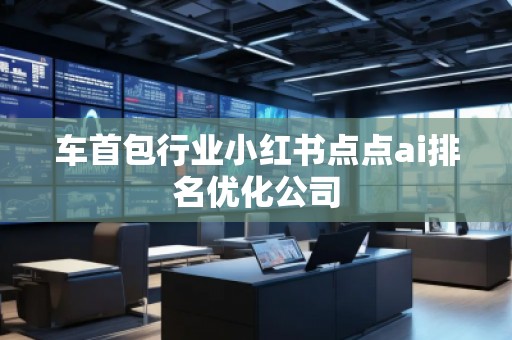 车首包行业小红书点点ai排名优化公司