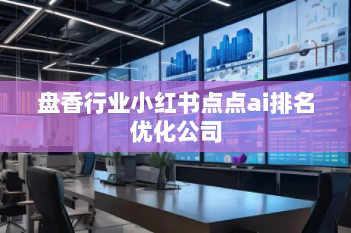 盘香行业小红书点点ai排名优化公司