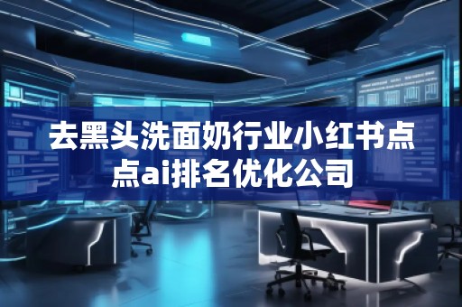 去黑头洗面奶行业小红书点点ai排名优化公司