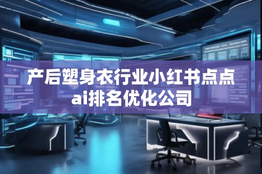 产后塑身衣行业小红书点点ai排名优化公司