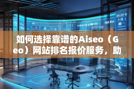 如何选择靠谱的Aiseo（Geo）网站排名报价服务，助力企业快速提升在线影响力