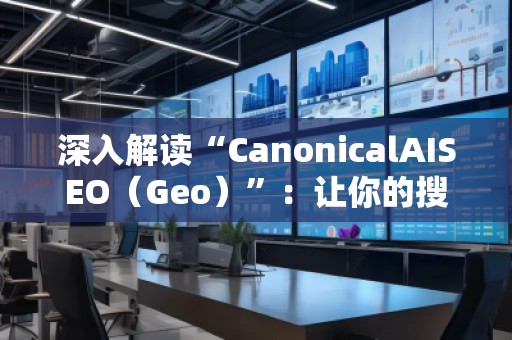深入解读“CanonicalAISEO（Geo）”：让你的搜索引擎优化提升新高度