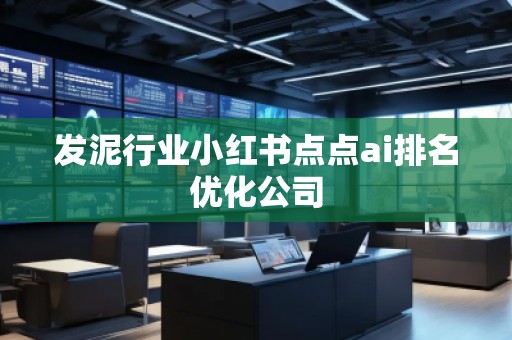 发泥行业小红书点点ai排名优化公司