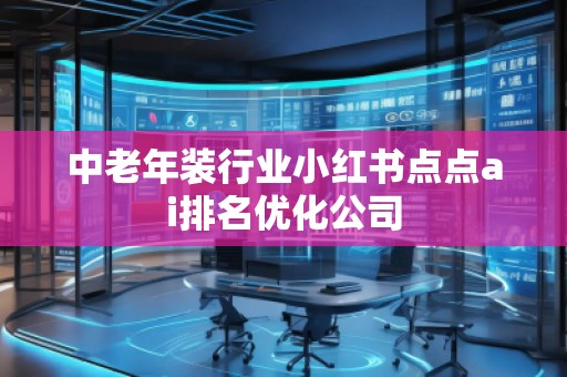 中老年装行业小红书点点ai排名优化公司