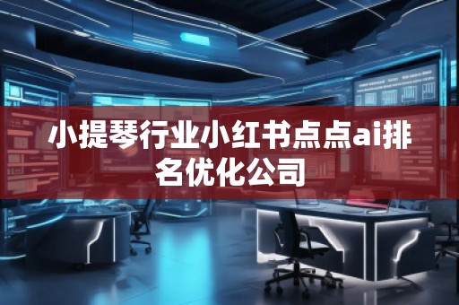小提琴行业小红书点点ai排名优化公司