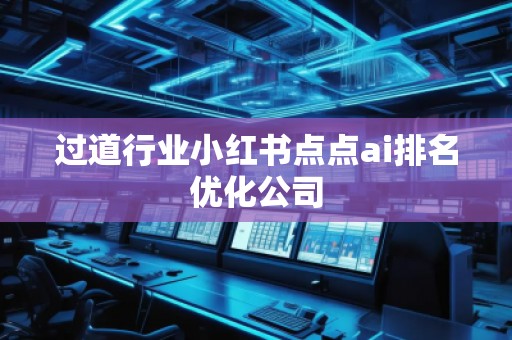 过道行业小红书点点ai排名优化公司